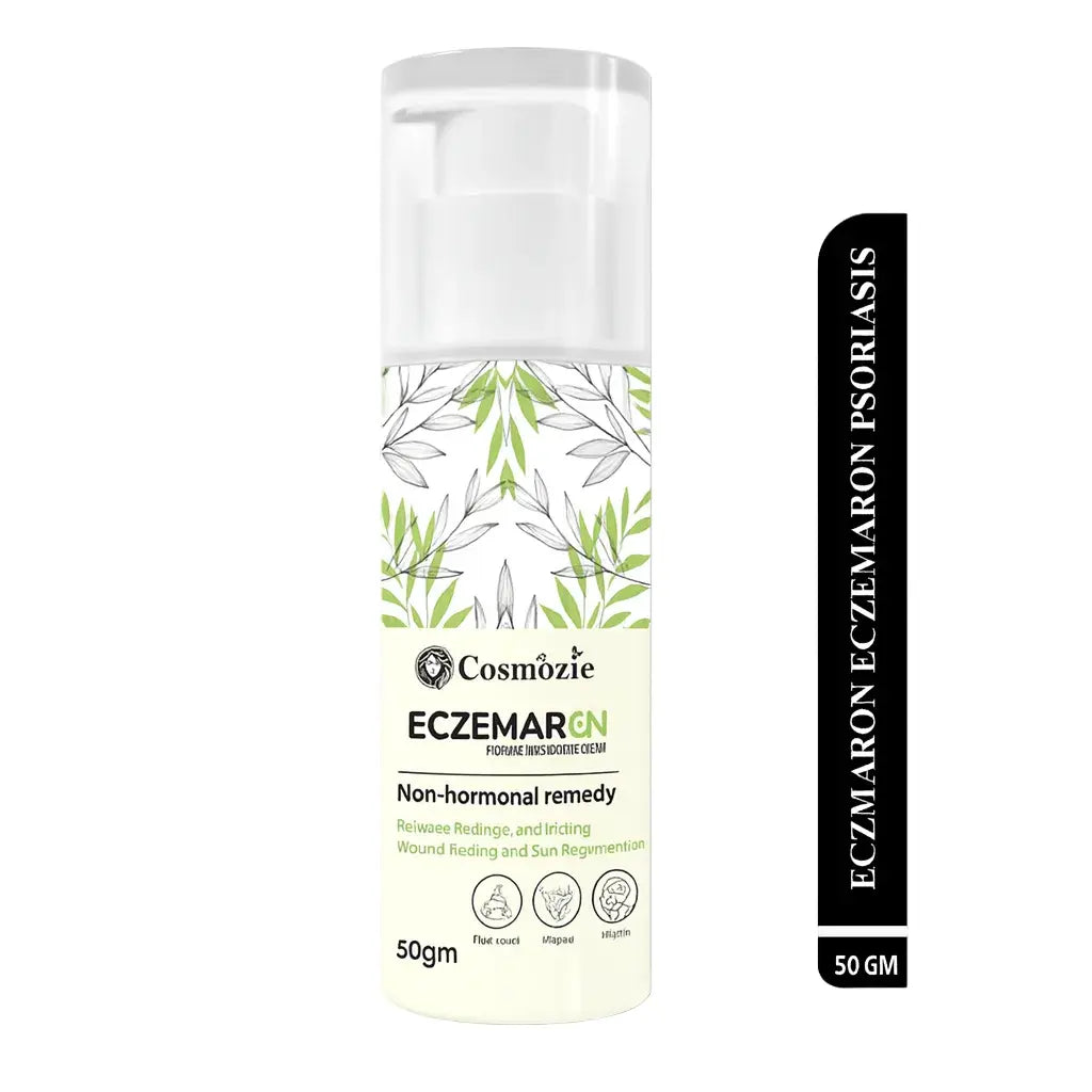 Cosmozie Eczemargn skincare product bottle on a white background