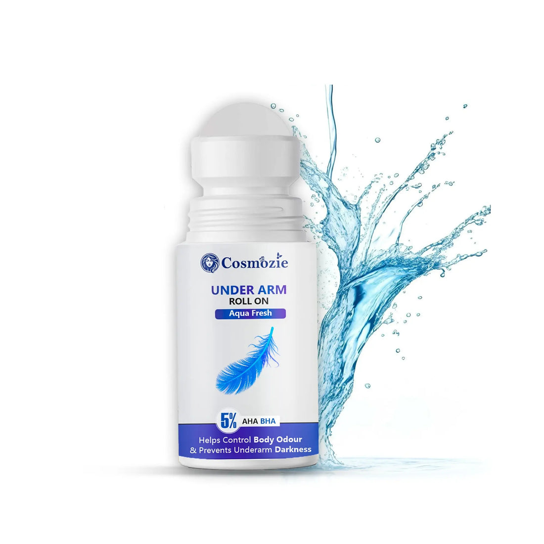Cosmozie Underarm Roll-On for Men & Women | 48H Odour Control | Skin Whitening, Smoothening & Freshness | Alcohol-Free Natural Deodorant My Store